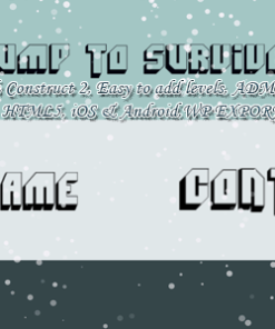 Jump to Survive (super hard) -- HTML5 Game, Mobile Vesion +Admob (Construct-2 CAPX)