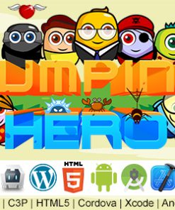 Jumping Hero Game (Construct 3 | C3P | HTML5 | Cordova | XCode | Android Studio) Jumping Game