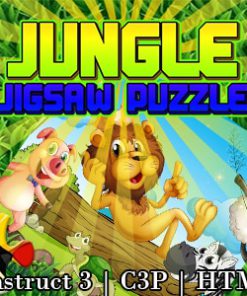 Jungle Jigsaw Puzzle Game (Construct 3 | C3P | HTML5)