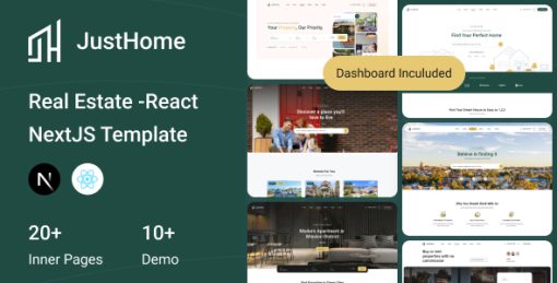 JustHome - Real Estate React NextJS Template
