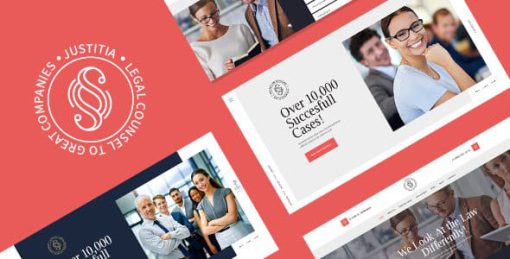 Justitia | Multiskin Lawyer & Legal Adviser WordPress Theme