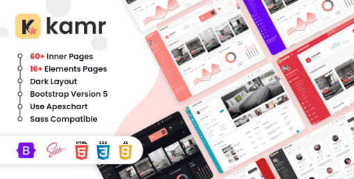 Kamr | Bootstrap 5 Hotel Admin Dashboard Template