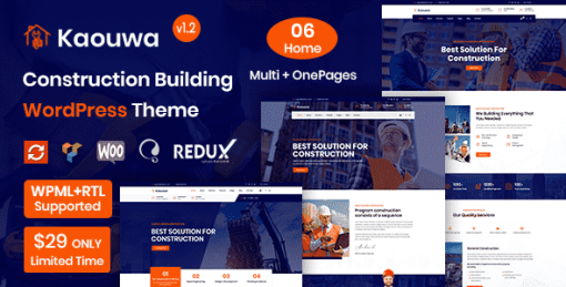 Kaouwa - WordPress Construction Building Theme