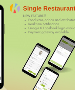 Karenderia Single Restaurant App Food Ordering with Restaurant Panel