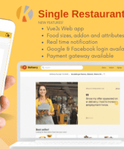 Karenderia Single Restaurant Website Food Ordering and Restaurant Panel