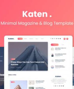 Katen - Minimal Blog & Magazine HTML Template