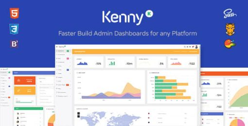 Kenny – Dashboard / Admin Site Responsive Template