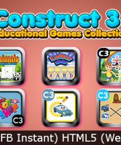 Kids Educational Games Collection 02 (Construct 3 | C3P | HTML5) 10 Games Admob and FB Instant Ready