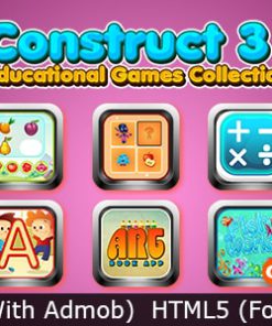 Kids Educational Games Collection 04 (Construct 3 | C3P | HTML5) 10 Games