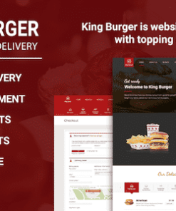 King Burger - Restaurant Food Ordering website with Ingredients In Laravel