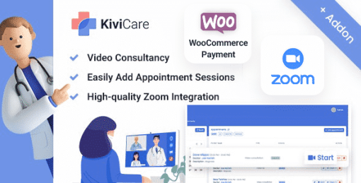 Kivicare - Telemed And WooCommerce Payment Gateway (Add-on)