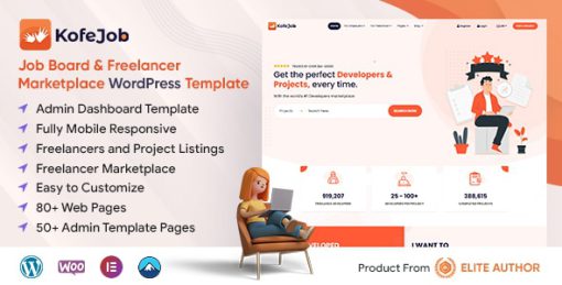 Kofejob - Freelance Marketplace WordPress Theme