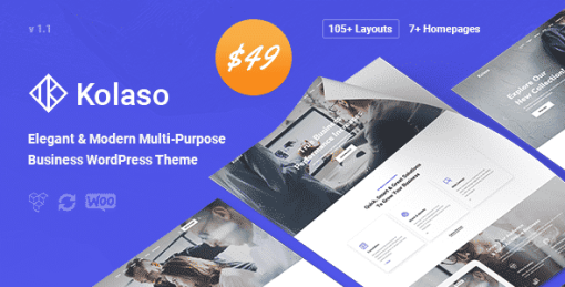Kolaso - Modern Multi-Purpose WordPress Theme