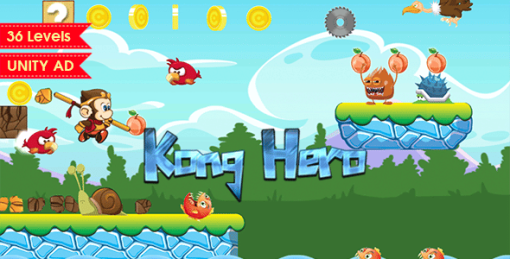 Kong Hero – Platformer Complete Game Template
