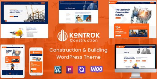 KonTruk - Construction & Building Elementor WordPress Theme