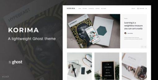 Korima - Multipurpose Ghost Blog Theme