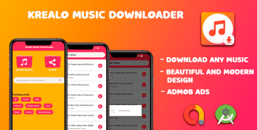 Krealo Music Downloader 2021 - Android Source Code