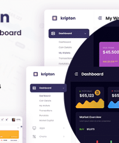 Kripton - Crypto HTML, React & Laravel Admin Dashboard Template + RTL Ready