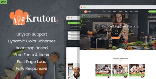 Kruton – Bakery and Cooking Classes WordPress Theme