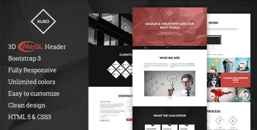 KUBO - Responsive 3D WebGL Multipurpose Template