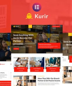 Kurir - Logistics Cargo Shipping Elementor Template Kit