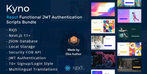 Kyno - React Functional JWT Authentication Scripts Bundle