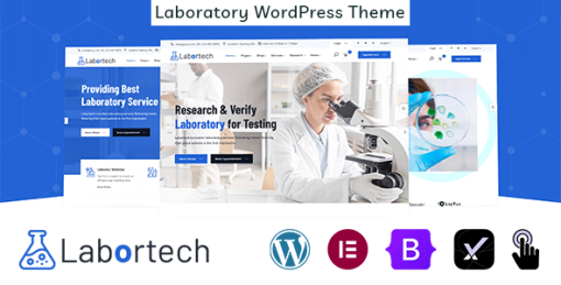 Labortech - Laboratory & Science Research WordPress Theme