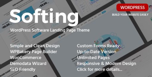 Landing Page WordPress Theme - Softing
