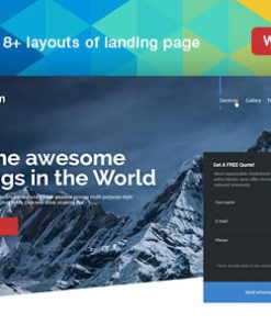 Landium - WordPress App Landing Page