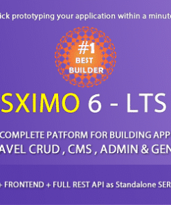 Laravel Multi Purpose Application - CRUD - CMS - Sximo 6