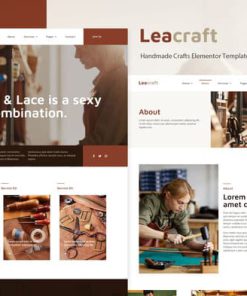 Leacraft - Handmade Crafts Elementor Template Kit