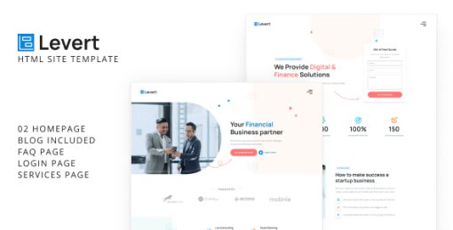 Levert - Financial Business HTML Site Template