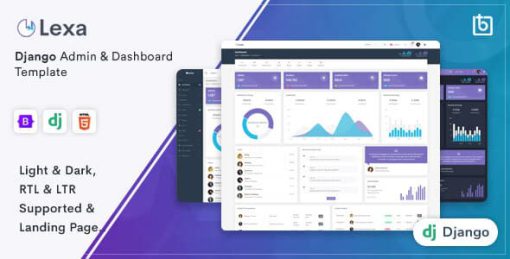 Lexa - Django Admin & Dashboard Template