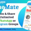 LineMate- Unlimited WhatsApp & Telegram Groups Link