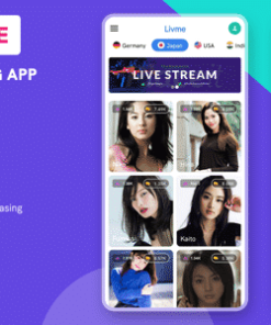 Livme - Fake Live streaming app script (videos from server)