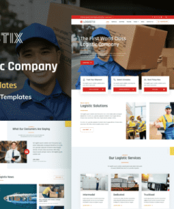 Logistix - Transportation Courier & Logistic Company Elementor Template Kit