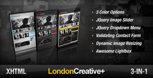 London Creative + ( Portfolio & Blog Template )