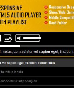 Lono - Responsive HTML5 Audio Player With Playlist WordPress Plugin