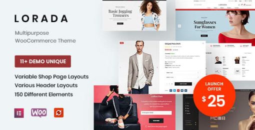 Lorada - Responsive Elementor eCommerce Theme