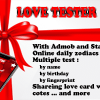 love tester and daily zodiacs