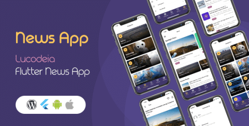 Lucodeia News - Flutter Wordpress News App