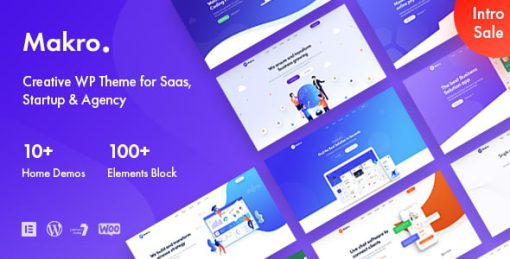 Makro - Creative WordPress Theme For Saas & Startup