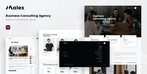 Malex - Business Consulting Agency Adobe XD Template