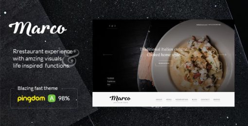 Marco Restaurant Cafe WordPress Theme