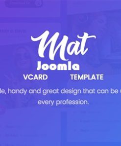 Mat - vCard & Resume Joomla Template