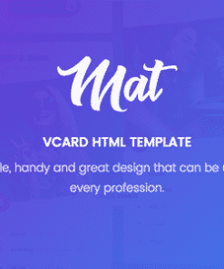 Mat - vCard & Resume Template