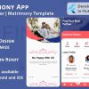 Matrimony App - Match Maker, Search Partner - Flutter Mobile UI Template/Kit (Android, iOS)