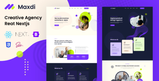 Maxdi - Creative Agency React, Nextjs Template