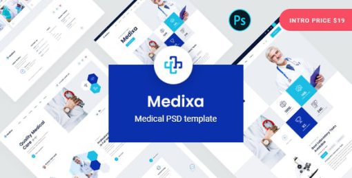 Medixa - Medical PSD Template