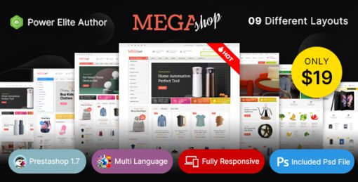 Mega Shop - Multiuse Prestashop v1.7 Theme